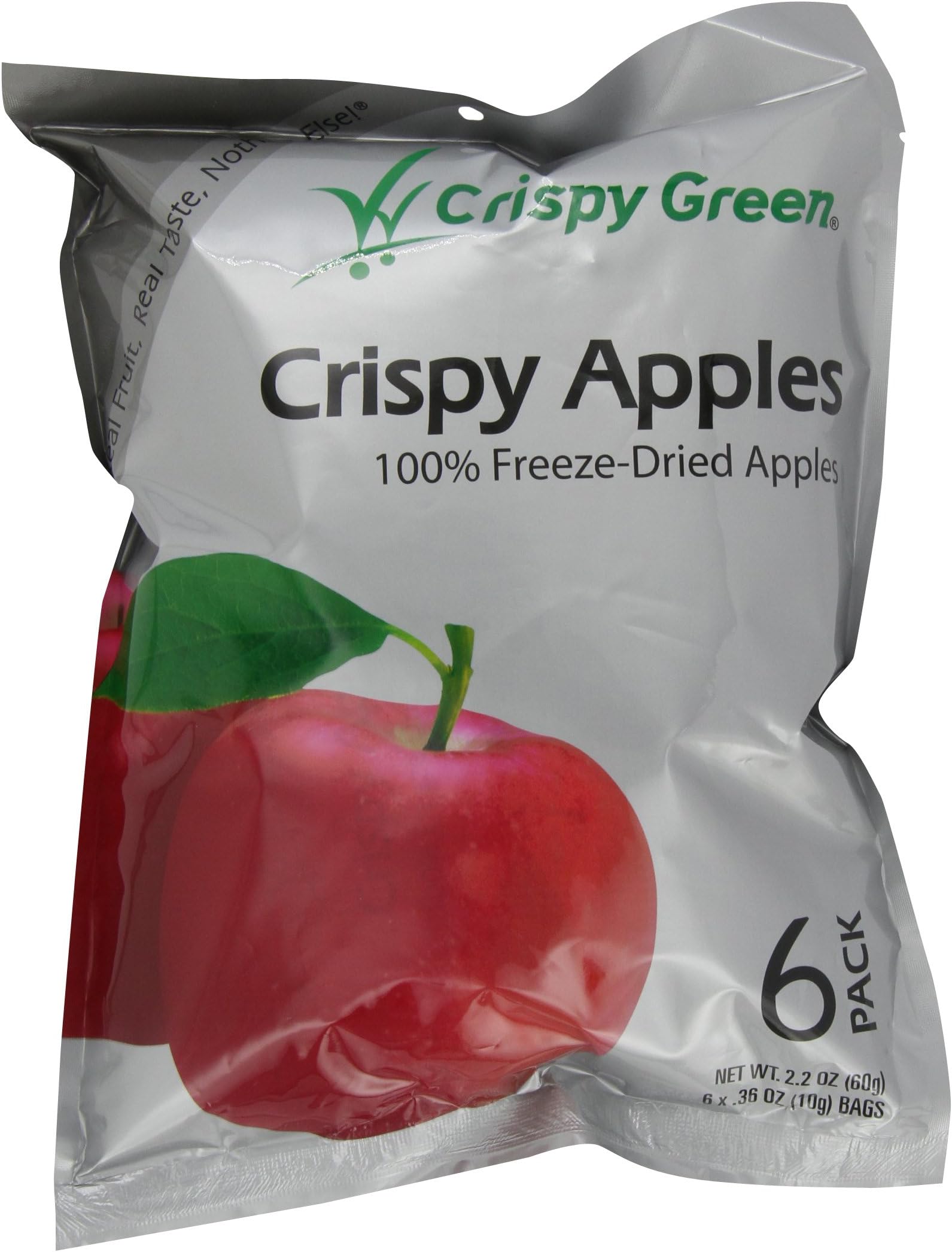Crispy Green Fruit Snacks, Crispy Apples, 2.2-Ounce Pouches (Pack of 3)