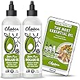 Chosen Foods 100% Pure Avocado Oil Squeeze Bottle 27oz 2-pack - For Drizzling, Sautéing, Roasting, Searing, & Baking-High Smoke Point Cooking Oil - Kosher, Keto, and Paleo Friendly - With Recipe eBook