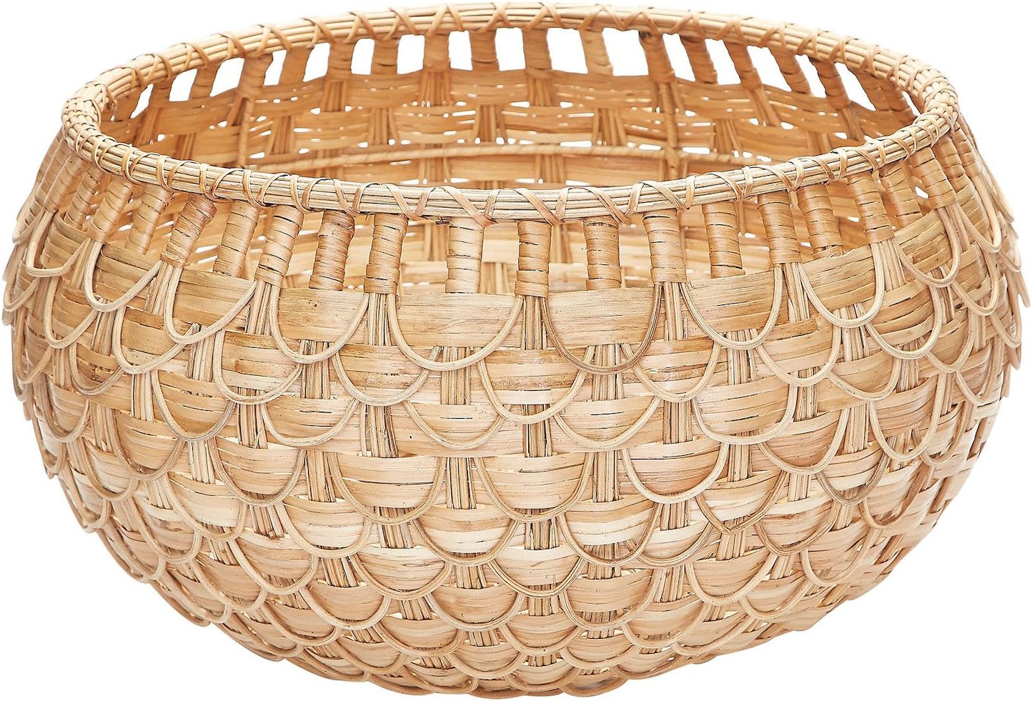 Natural Medium Natural Fish Scale Basket Home Improvement