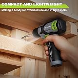 WORKPRO 8V Cordless Drill Set with 53-Piece Accessories 3/8" Chuck LED view 7