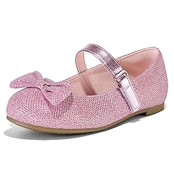 K KomForme Girl's Ballet Flats Non-Slip Soft Mary