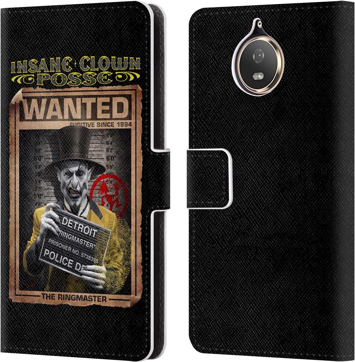 Official Tom Wood Ringmaster Wanted Leather Book Wallet Case Cover Compatible For Motorola Moto G5S