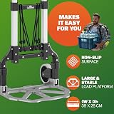 Gardebruk Foldable Trolley Heavy Duty Steel Frame 80 kg Load PP Tyres view 8