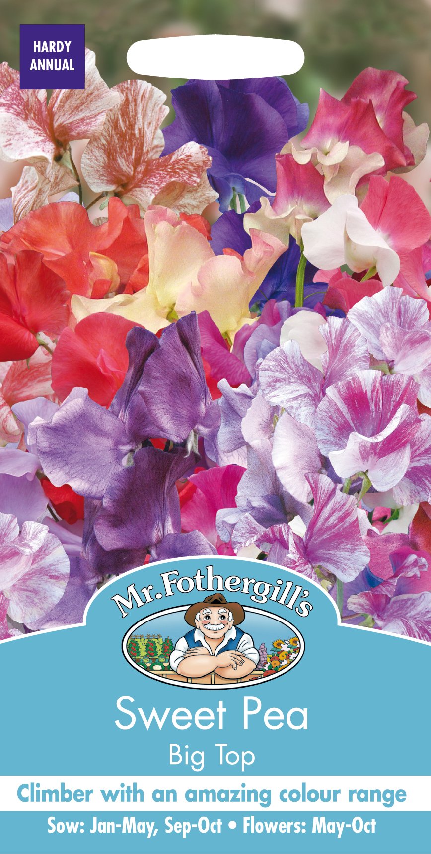 Mr. Fothergill's Big Top Sweet Pea Flower Seeds