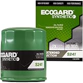 ECOGARD S241 Spin-On Engine Oil Filter for Synthetic Oil - Premium Replacement | Fits 2005-2018 Ford Focus 2.0L; 2017-2026 Escape 1.5L; 2005-2015 Toyota Tacoma 4.0L; 2012-2024 Edge 2.0L