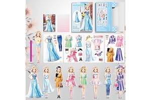 Magnetic Dress Up Dolls Girls Toys, Play Princess Paper Doll Outfit Kits, Dress-Up Doll Pretend Play Set, Magnetic Paper Doll