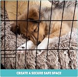 Vivo Technologies Large Dog Crate 36 Front & Side Doors with Tray view 2