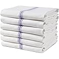 LANE LINEN Kitchen Towel Set - 100% Cotton, Reusable Dish Rags, Blue Dish Towels for Kitchen, Soft Absorbent Tea Towels, Durable Kitchen Hand Towels, 14” x 25” Kitchen Dish Towels - 6 Pack