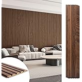 Art3d 6-Piece Wood Slat Panels for Stylish Interior Decor and Ceiling Decoration, MDF 3D Textured Panel for Ceiling and Wall,