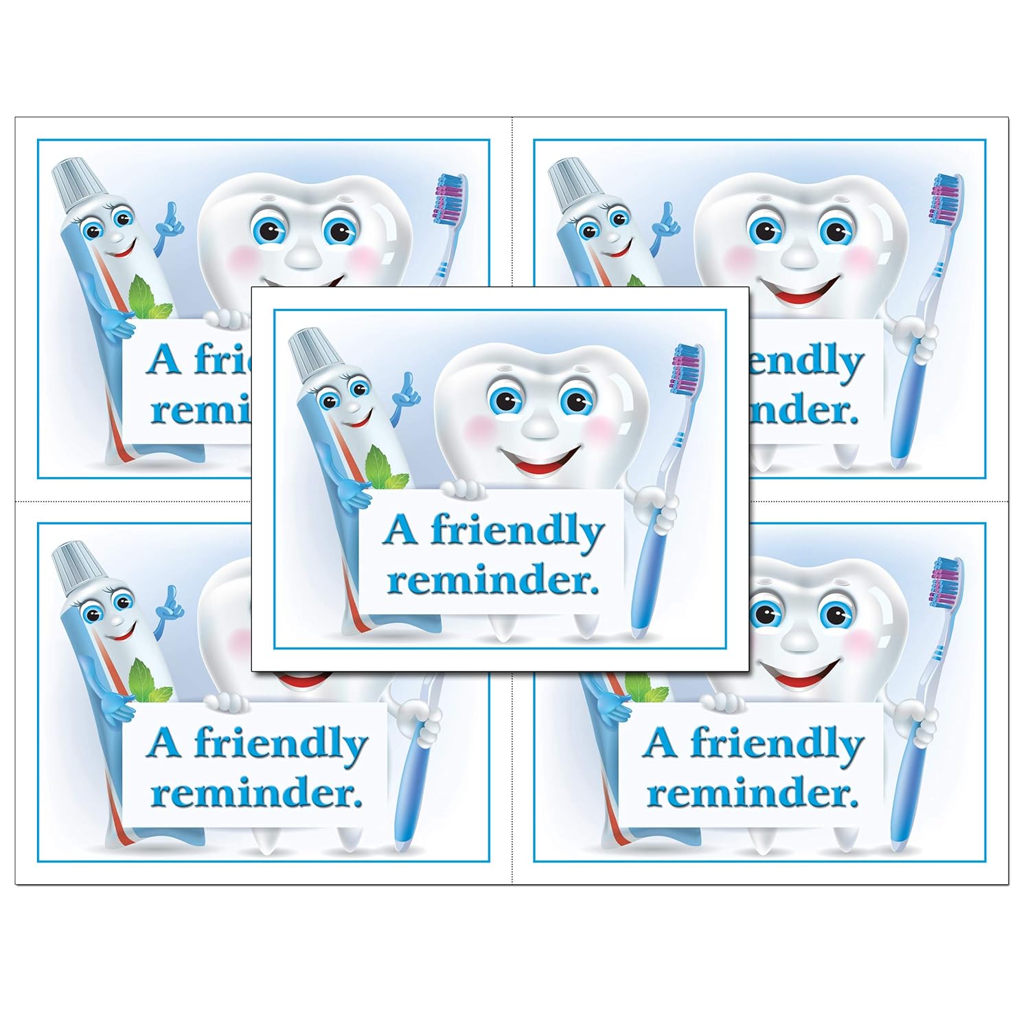 Laser Reminder Postcards, Dental Appointment Reminder