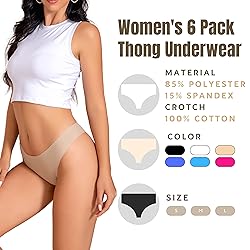 Women’s 6 Pack Seamless Basic Sexy Hot Underwears