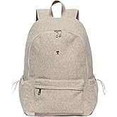 ESVAN Personalized Gifts Backpack Canvas Linen Nylon 17 inch Laptop Bag for Women Casual College