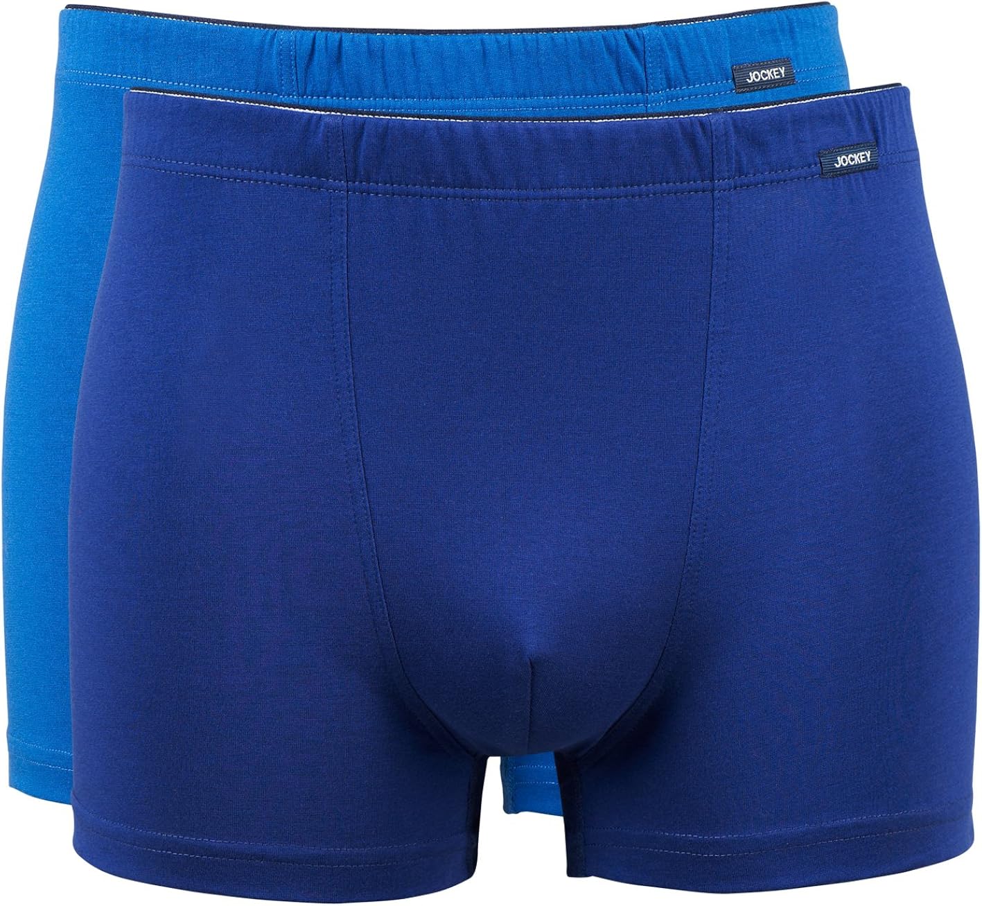 Jockey® Mens Active Cotton 2Pack Trunk Underwear, 2 Blues Mix,Size M