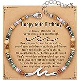 TONY & SANDY Friend Gifts for Women, Unique Valentine's Day Gifts for Her, Sister Gifts from Sister, Wave Bracelet, Christmas Birthday Gifts for Women, Bestie Friendship Bracelets