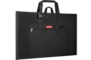 GOTIDEAL Large Art Portfolio Bag, 24x36 Inches Waterproof Art Portfolio Case with Shoulder & Handle Carry, Storage Carrying Bag for Professional Artwork Sketch Drawing Canvas Photography Poster