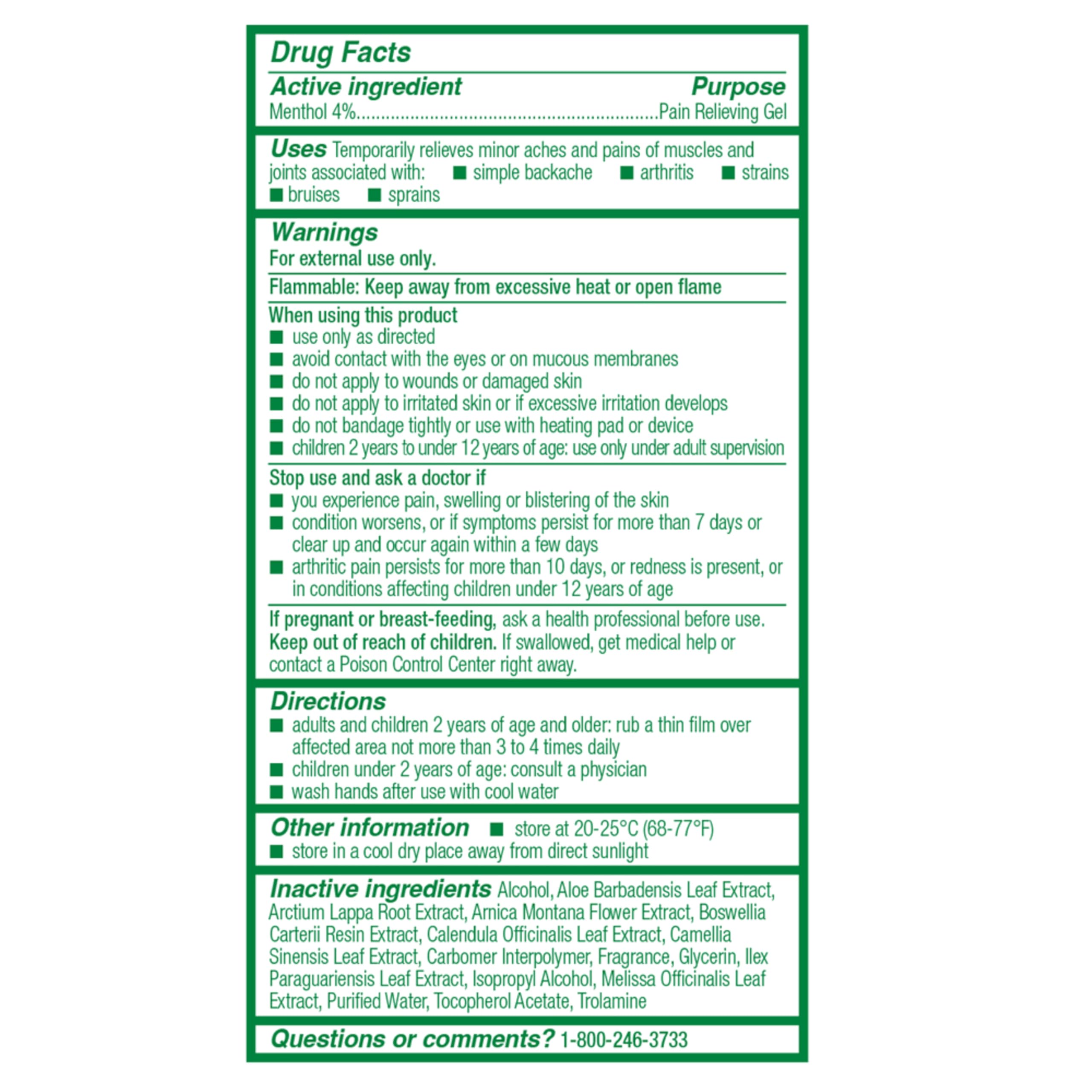 Biofreeze Overnight Gel Pain Relief, Knee & Lower Back Pain Relief, Arthritis Pain Reliever, Neck Pain Relief, Cooling Joint Pain Relief, FSA/HSA Eligible, Lavender Scented Menthol Gel 3 Fl Oz