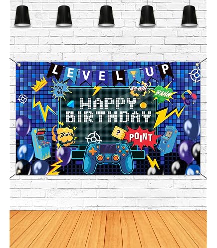 Bruh It’s My 6th Birthday Backdrop Banner - Blue Black Theme, 4.92x3.28ft For Photo Booth - View #8