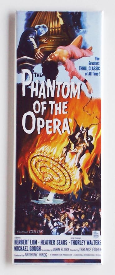 Fantasma de la Ópera (1962) Póster de película imán para nevera (1 ...