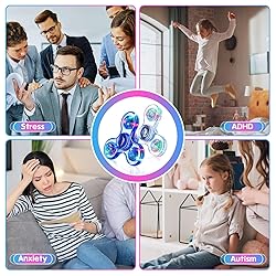 Fidget Spinner for Kids 2 Pack, Light up Sensory