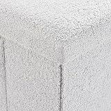 Home Republic Storage Ottoman Padded Foldable Bench 76x38 Boucle White view 2