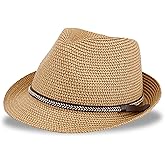 Levi's Mens Lightweight Straw Fedora Panama Hat