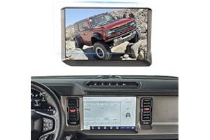 LANTU Bronco Screen Protector for 2021-2023 Ford Bronco Accessories 12 Inch 9H Tempered Glass HD Clear Touchscreen Protector Film for Ford Bronco Raptor/Outer Banks/Badlands/Wildtrak/Everglades