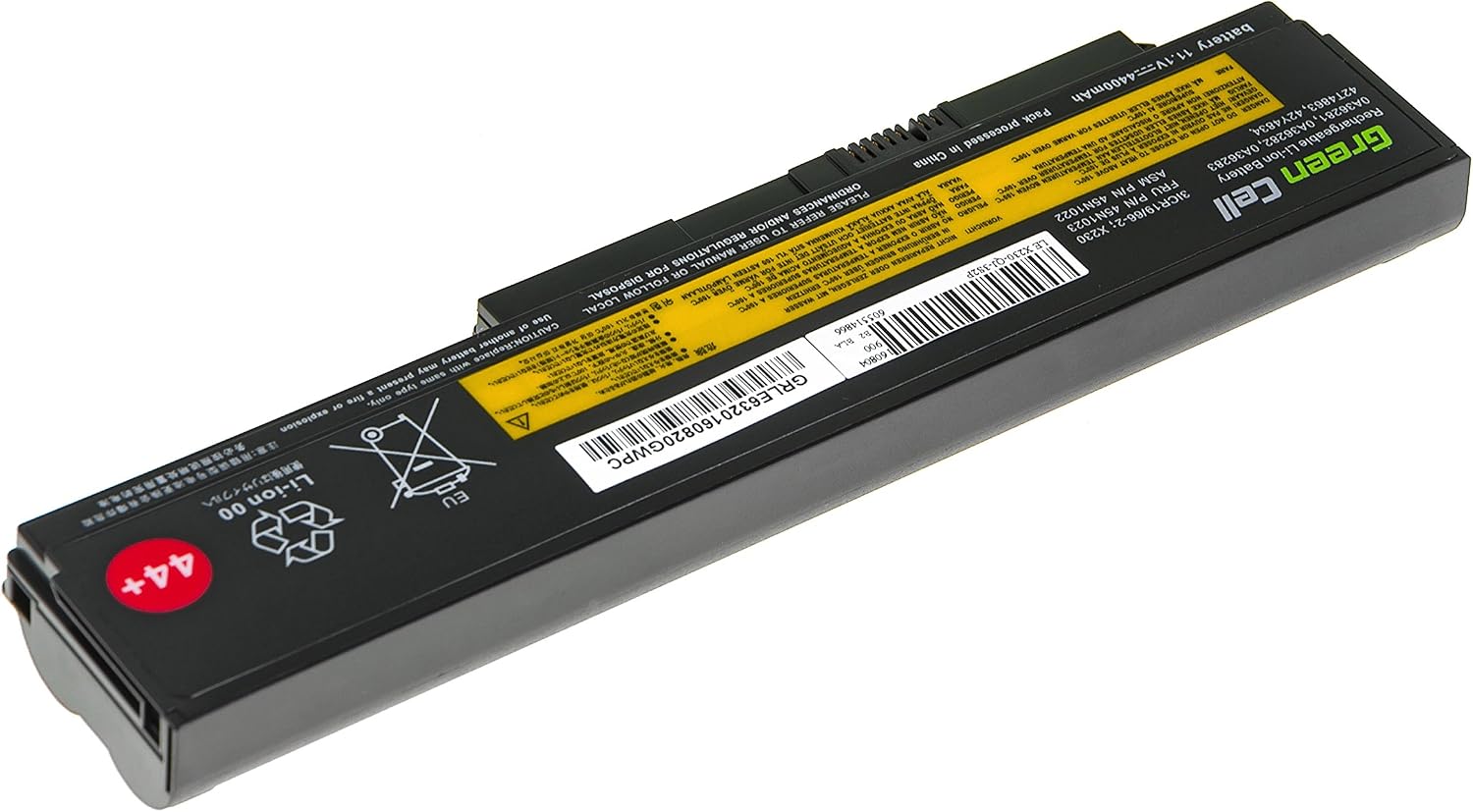 Green Cell® Standard Series 0A36306 0A36307 45N1022 45N1023 45N1026 45N1028 45N1029 45N1175 Battery for Lenovo ThinkPad X230 X230i Laptop (6 Cells 4400mAh 11.1V Black) - Image 5