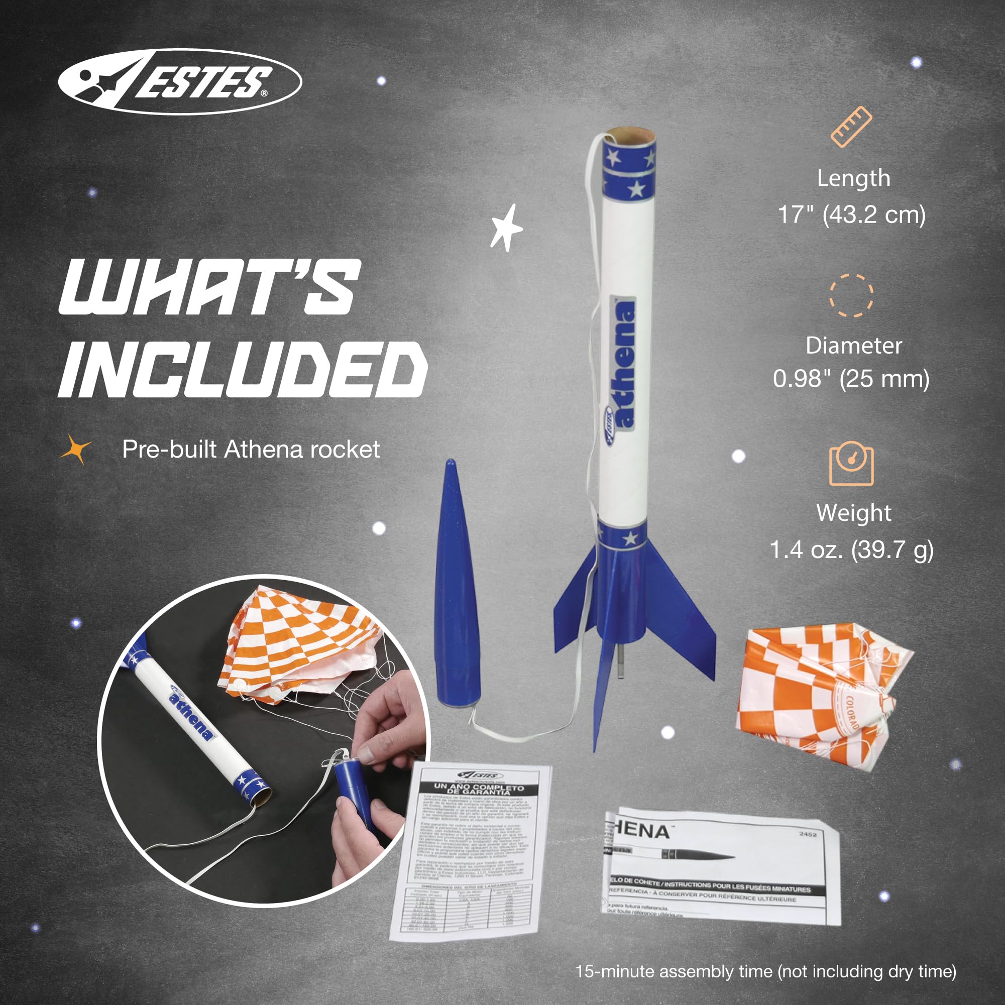 Estes Model Rockets Athena, Brown/a