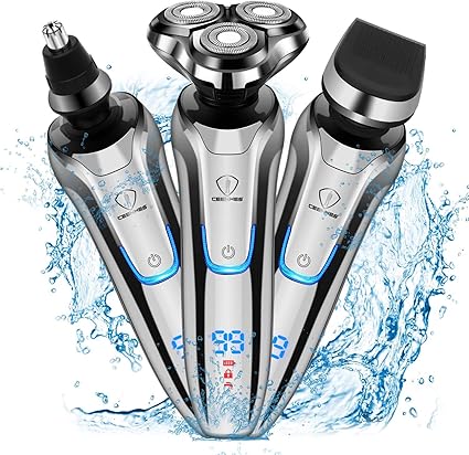 men's electric shaver with nose trimmer