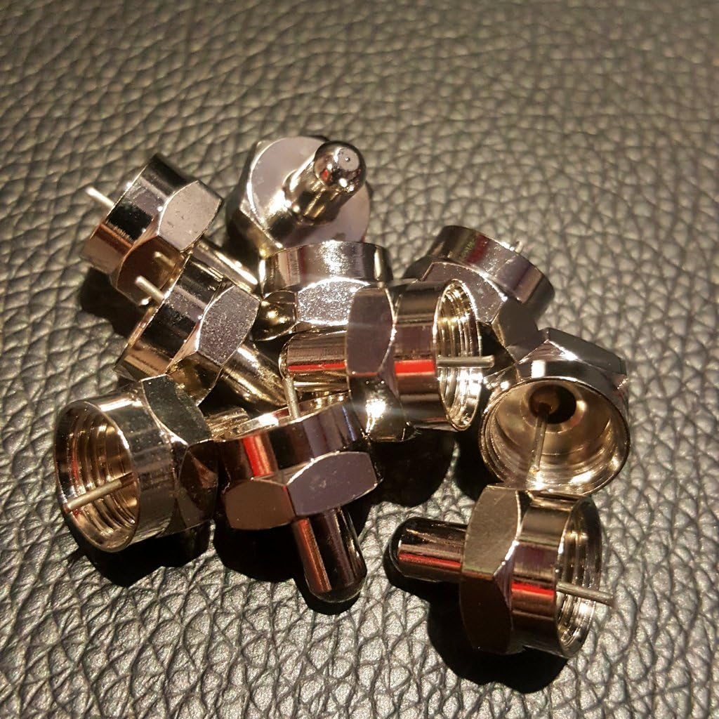10pcs 75 Ohm F Type Coaxial Male Terminator End Caps Connectors RF Port