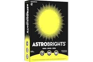 Neenah Astrobrights Premium Color Paper, 24 lb, 8.5 x 11 Inches, 500 Sheets, Lift-Off Lemon