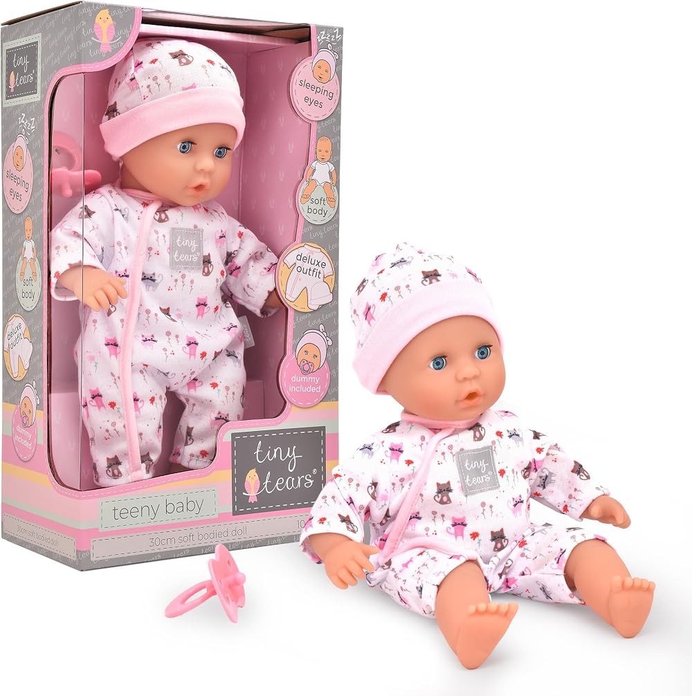 John Adams Tiny Tears Teeny Baby 30cm Soft Bodied Doll