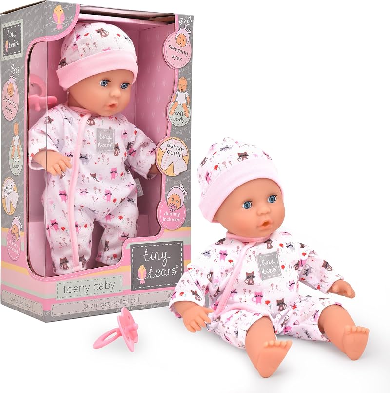 John Adams Tiny Tears Teeny Baby 30cm Soft Bodied Doll