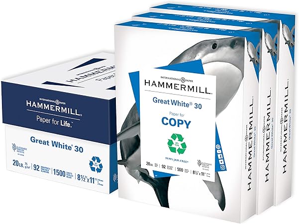 Hammermill Printer Paper, Great White 