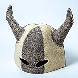 Sauna hat banya Wool for Men - Sauna hat to Protect Hair - Russian banya hat - Wool Felt Viking Helmet Ukrainian Warrior Berserk cosplayers