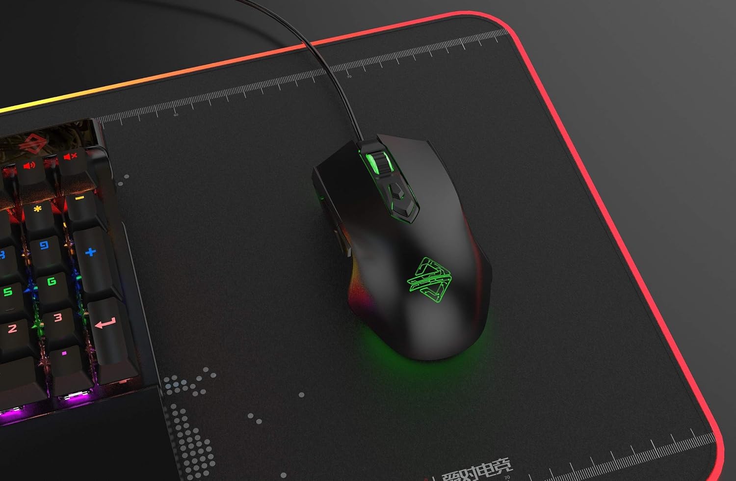 Ajazz AJ52 Watcher RGB Gaming Mouse, Programmable 7 Buttons, Ergonomic LED Backlit USB Gamer Mice Computer Laptop PC, for Windows Mac OS Linux, Black: Computers & Accessories