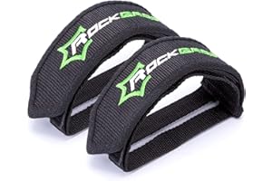 ROCKBROS ROCK BROS Bike Pedal Straps 1 Pair Pedal Straps Toe Clips Straps Tape for Fixed Gear Bike Adult BMX Mountain & Road Bicycle