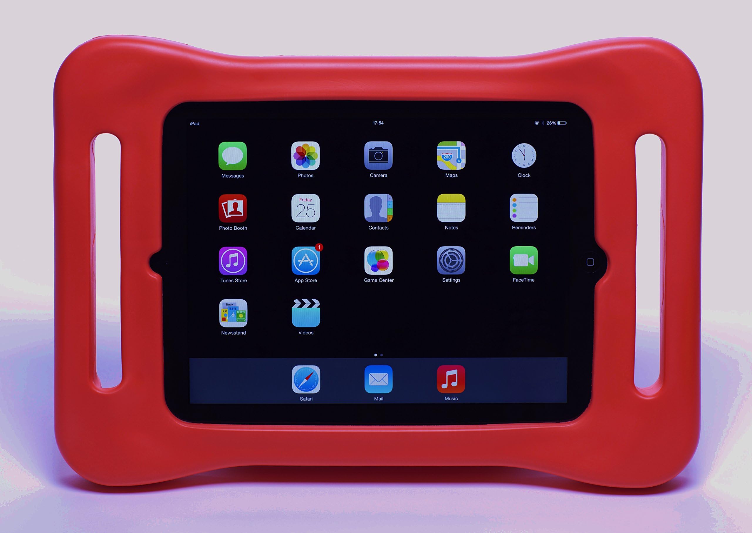 Award winning fatframe air case: bouncy, lightweight, drop proof, shock proof kids tablet cover with handles designed for children to hold. Suitable for iPad Air 1 and 2