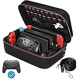 iVoler Carrying Storage Case for Nintendo Switch/Switch OLED Model (2021), Portable Travel All Protective Hard Messenger Bag 