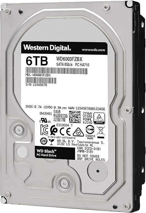 金盒特价 WD 西部数据 黑盘 6TB SATA6Gb/s 7200转256M 3.5英寸台式机硬盘 7折$174.99 海淘转运到手约¥1285 金盒特价 WD 西部数据 黑盘 6TB SATA6Gb/s 7200转256M 3.5英寸台式机硬盘 7折$174.99 海淘转运到手约¥1285