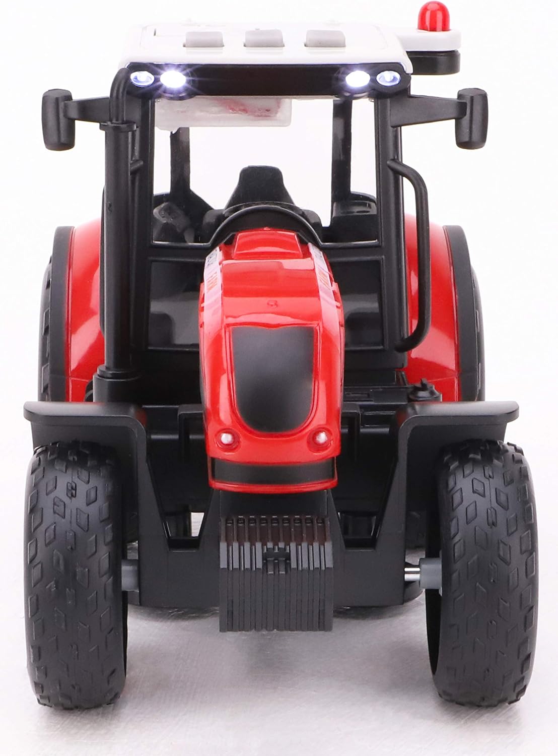 Toyland® 37cm Red Tractor & Trailer With Lights & Sound - Kids Farm Toys (Tractor & Baler), Approximately 37cm - Image 4