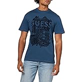 Guess Mens Eco Short Sleeve Guess Flock Box Tee
