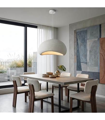 JAYMP Wabi Sabi Pendant Light, Modern Silk Pendant Light for