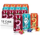 Peace Tea Variety Pack - NO Preservatives, Made with Real Tea, and Natural Fruity Flavor - Pack of 12 Iced Tea Cans (4 Cans of Razzleberry, 4 Cans of Peach, 4 Cans of Sno Berry) 3 Flavors, 341 mL/11.5 fl. oz - Shipped from Canada by TrendnSave