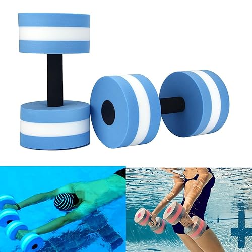 66fit Aqua Floatation Dumbbells x 2pcs Aqua Foam Aerobic Water Pool