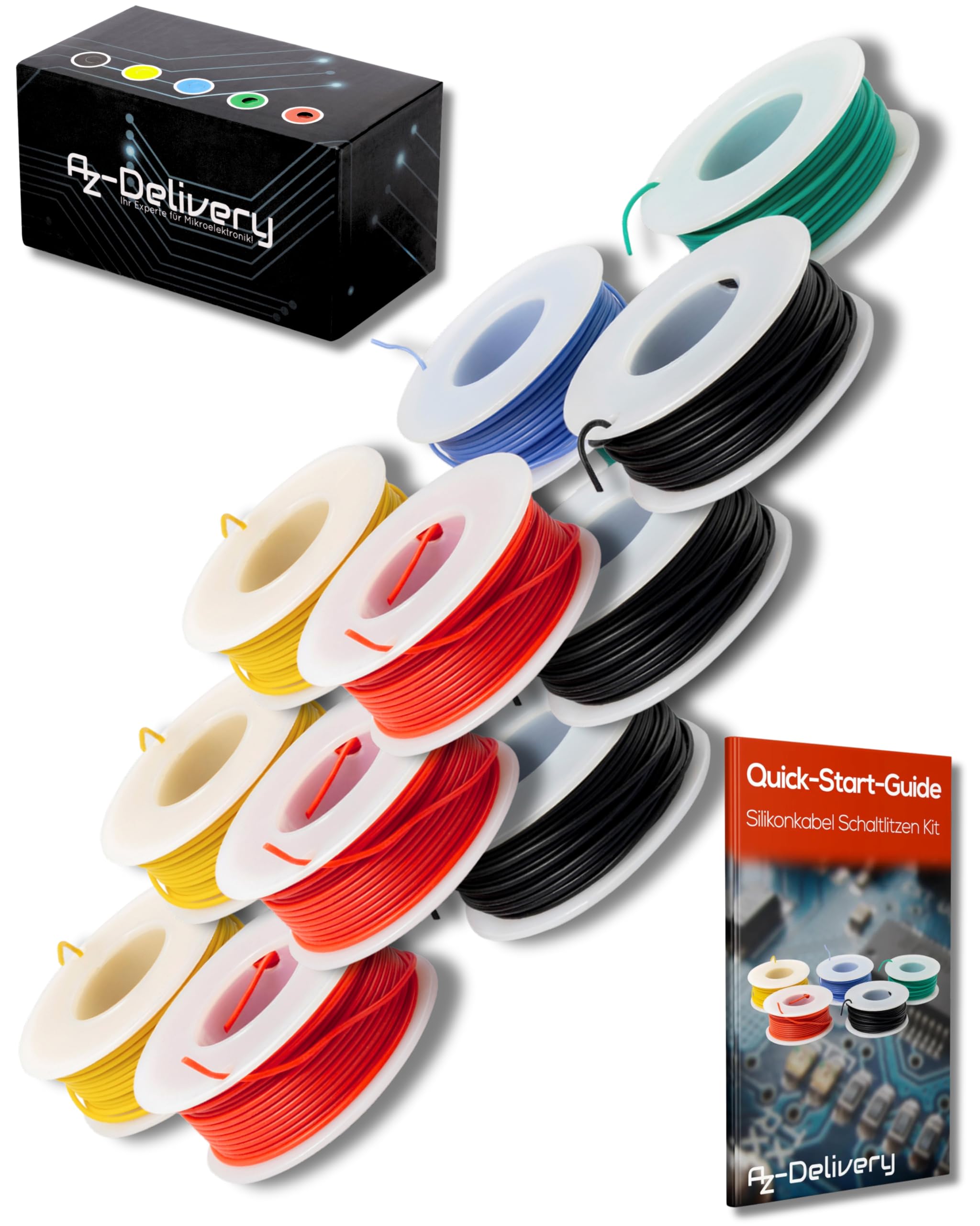 AZDelivery - Ultra Flexible Coated and Tinned Electric Wire Stranded Wires