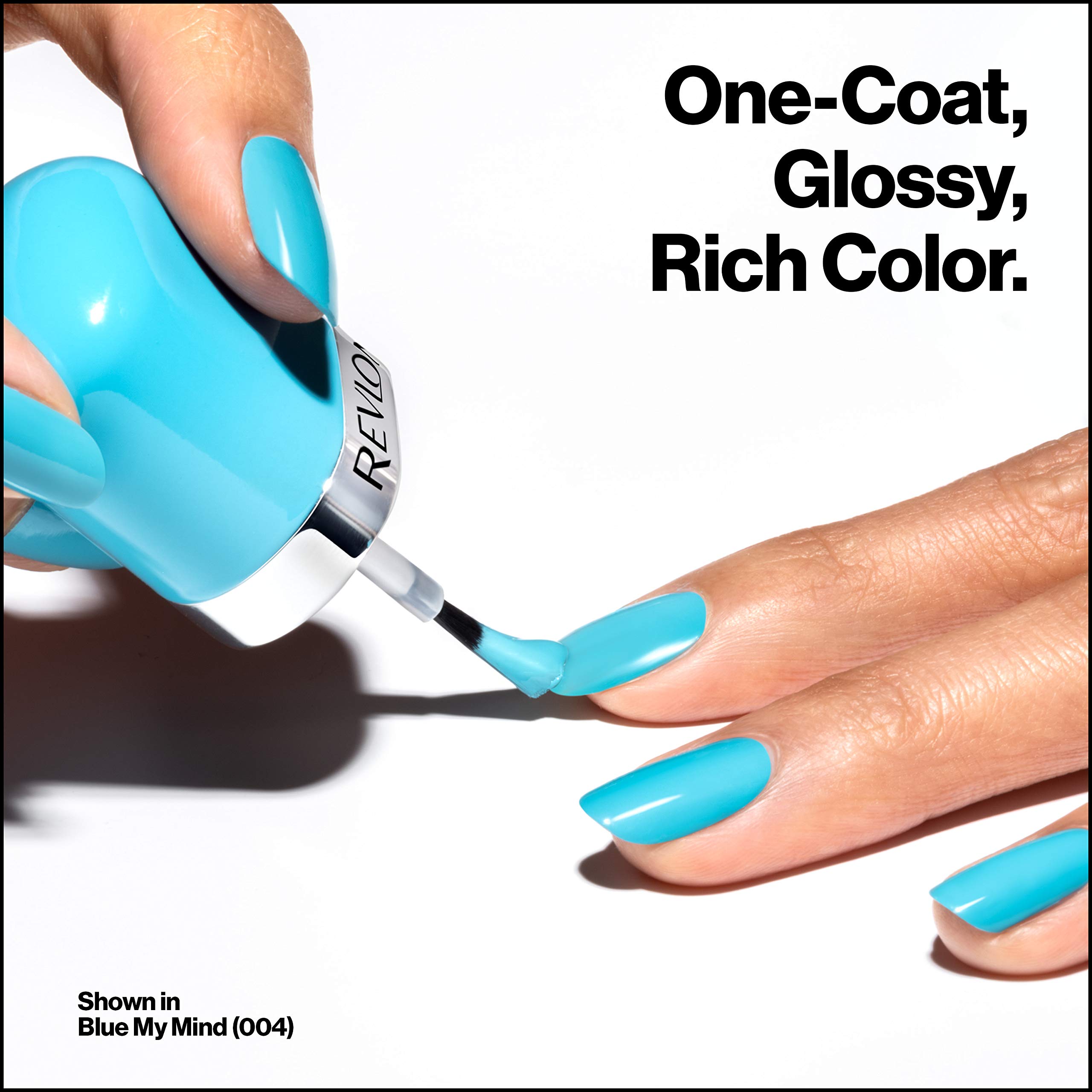 REVLON Ultra HD Snap Nail Color, Natural Rich Glossy Polish, 100% Vegan Formula, No Base or Top Coat Needed, 024 So Shady, 0.27 fl oz