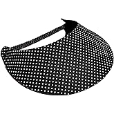 The Incredible Sunvisor Women's Black White Design Lightweight Packable Foam Visor for Sun Protection and Outdoor Activities