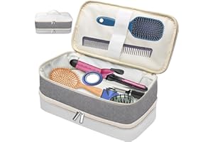 Zhaoyao Case for Shark Flex Style, Travel Case for Dyson Airwrap, Waterproof Durable Beauty Tool Storage Box, Suitable for Multi-accessory Arrangement of Shaper, Hair Curler (White)