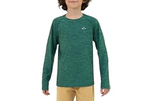 Willit Boy's UPF 50+ Sun Protection Shirt Long Sleeve Rash Guard Swim Shirts Youth SPF Fishing Quick Dry Shirt
